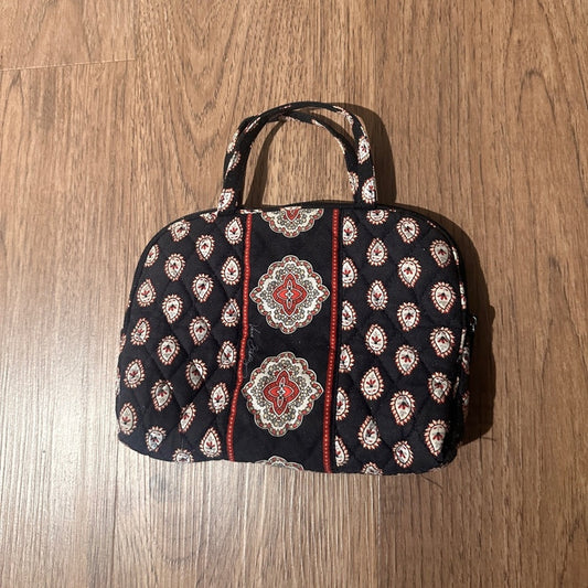 Vera Bradley black red and cream printed small bag