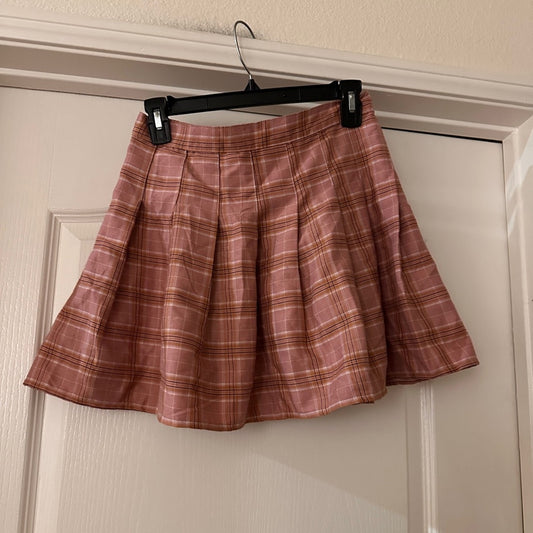 Plaid Pink Skirt