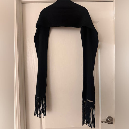 J.Crew ribbed knit back wool blend scarf one size