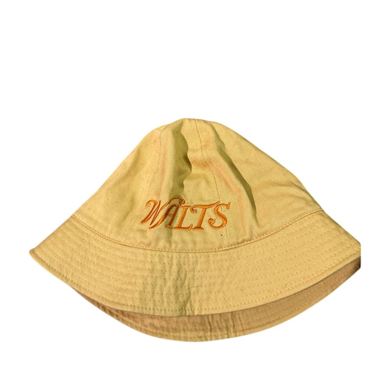 🍷Waltz cotton canvas embroidered yellow bucket hat