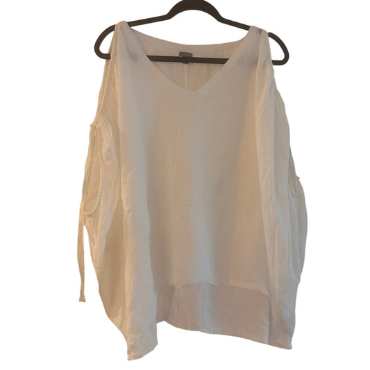 🍷Aerie white 100% cotton gauze blouse size XL