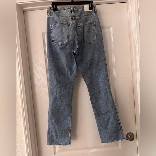 Zara distressed raw hem jeans size 5