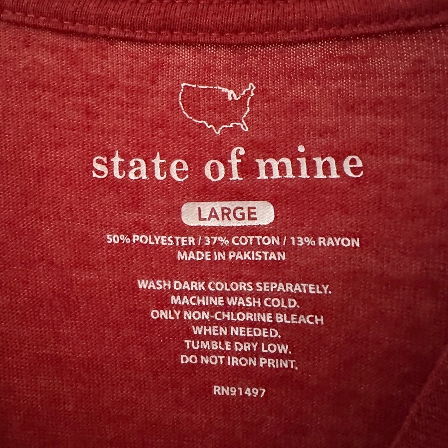 Oklahoma state tee size large